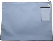 Cardinal bag supplies Interoffice Canvas Mailbag, Transit Envelope, Mailer Pouch, 18 x 14 inch (Gray Blue)