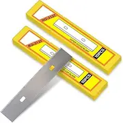 Scraper Blades 4inch Replacement Stainless Steel Razor Blade 20 pcs for Scraper to Remove Wallpaper Adhesive Vinyls