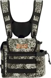 MDSTOP Binocular Harness Chest Pack, Bino Case with Rangefinder Black Camo