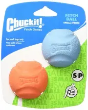 Chuckit! Dog Fetch Toy FETCH BALL Durable Rubber Fits Launcher SMALL - Pack of 2