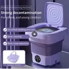 8L Portable Folding Washing Machine Bucket for Clothes Socks Underwear