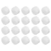 20Pcs Plastic Gears 15 Teeth Plastic Shaft Gears 152AA for RC DIY Robot White