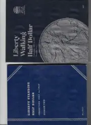 Whitman Walking/Standing Liberty Half Dollar Coin Folder #2 1937 - 1947