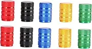 PLAFOPE 40pcs Lightweight Aluminum Wheel Rims Stem Caps Tire Air Caps for Cars Trucks Motorcycles Durable Screw Covers Random Color Random Color