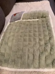 Plush Dog Bed for Small Dog 19 X 15” Green