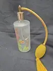 Vtg Art Nouveau Perfume Bottle/Atomizer Made in Austria 7" Lady Picking Fruit