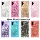 For Samsung Galaxy Note 10/10+Plus Shockproof Liquid Glitter Defender Case