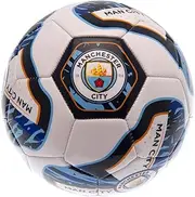 Manchester City FC Tracer Football (UK Size: 5) (Sky Blue/Navy/White)