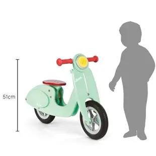 【買就送輕量兒童書包】平衡滑步系列-小小型男摩托車 滑步車 充氣胎 兒童平衡車 兒童平衡練習 法國 Janod 童趣