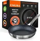 Emura 10" Nonstick Frying Pan - Pro Cookware - Scratch Resistant Induction Safe