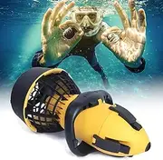 Diving Underwater Scooter, Diving Swimming Booster, Dual Speed ​​Underwater Propeller Electric Sea Scooter Waterproof Lead Acid Battery Outdoor Sports Sea Motorboat for Adult Swimming,500W