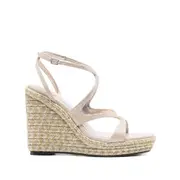 [Jimmy Choo] Jimmy Choo 110mm Ayla Sandals 39 IT NEUTRALS