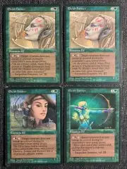 4x Elvish Hunter (Camp Poole Maddocks) LP Fallen Empires MTG Magic The Gathering