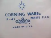 Vtg Corning Ware P-41 Mini Casserole Dish Petite Pan Blue Cornflower NEAR MINT+