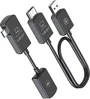 MINIX C1 USB-C to HDMI Wireless Extender,1080P 60Hz, Transmitter and Receiver, Plug and Play, for Laptops, PC,Screen Mirroring 50m/164ft Range, Driver Free