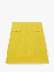 Tonal Leopard Textured Skirt