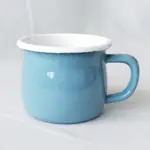 群青系列 380ML 琺瑯杯 大肚杯 【LIFESHOPPING】【現貨】 咖啡杯 茶杯 牛奶杯