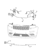 Genuine Mopar Front End Module Wiring 68380224AB