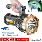 Super Bright 22000000LM LED Flashlight High Powered Torch USB Rechargeable Lamp