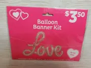 New! Gold L-O-V-E Party Mylar Foil Letter Balloons 14" Inflated Love Romance