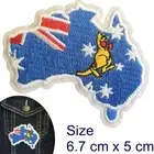 Australia map Iron on patch Australian Aussie boxing flag oz iron-on patches
