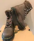 NIB Dr. Martens Women's 1460 Serena Collar Brown Faux Fur Lined Combat Boots 9