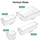 Draw Organiser Desk Drawer Fridge Trays Makeup Storage Plastic Divider Separator