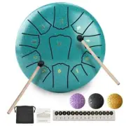 Mini Steel Tongue Drum 6 Inch 11 Notes Hollow Drum Music Drum Ethereal Drum Yoga
