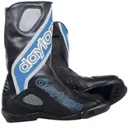 Daytona Evo Sports Motorcycle Boots, black-blue, Size 36 for Men Black Blue
