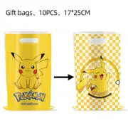 10PC Pikachu Loot Lolly Bag Birthday Party Bag Favour Candy Bag