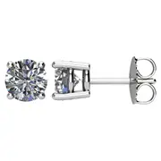 1 1/2 CTW Diamond Earrings in 14kt White Gold
