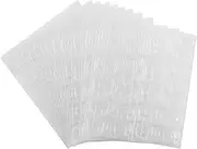 15 Sheets Double Side Nail Adhesive Tabs Manicure Nail Adhesive Tabs, Double Sided Glue for False Nails and Nail Decoration(0.5mm)