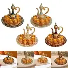 Turkish Teapot Set Coffee Cup Set with 6 Coffee Cup and Tea Tray Art Crafts