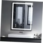 LED Bathroom Mirror with Lights 24"x32", Fogless, Dimmable, 3 Color Modes,