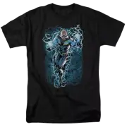 Justice League Black Lightning Bolts Men's Regular Fit T-Shirt