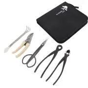 5Pcs Bonsai Tool Set Kit Carbon Steel Bonsai Scissors Rake Branch Cutter Pruning