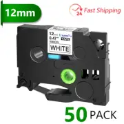 50pk Compatible with Brother P-Touch TZe-R231 TZ-R231 TZe Satin Ribbon Tape 12mm