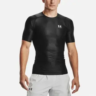 【UNDER ARMOUR】短袖 HG Iso-Chill Tee 男款 黑 白 吸汗 快乾 透氣 緊身衣 運動 UA(1365229001)