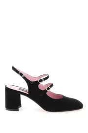 CAREL suede banana slingback mary jane