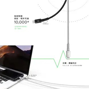 PQI 快充線 編織 MFI認證 PD USB-A Type-C to Lightning 充電線 傳輸線 PQI15