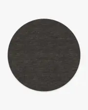 245' Round | Machine Washable Runner Rug | Kid & Pet Friendly | Indoor Rug | Melange Solid Charcoal Rug | Ruggable
