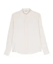 crepe-texture shirt 50,42 White