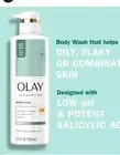 Olay Salicylic Acid, Hydrating, Exforliating & Brightening Body Wash