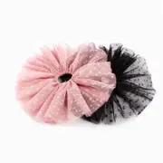 Oversized Polka Dot Lace Hair Bands Hairband Girls Ponytail Tie Elastic Hair