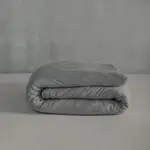 Charcoal Linen Duvet Cover - 100% French Flax Linen, Queen / Charcoal