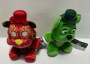 Funko FNAF Five Nights at Freddys Liverwire Freddy & Shamrock Freddy Plush New
