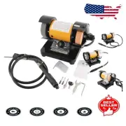 Electric Mini Bench Grinder with Accessories - Compact and Powerful Solution