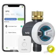 RAINPOINT WiFi Water Timer, Brass Inlet Smart Hose Faucet Timer, Automatic Ir...