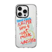 iPhone 16 Pro Clear Case MagSafe Compatible Triple Shot Oat Milk Vanilla