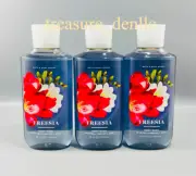 Bath & Body Works Freesia Body Wash Shower Gel Set of 3 New